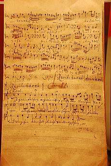 バッハ博物館・臨時の展示場・カンタータ BWV26