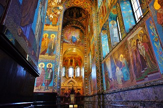 サンクトペテルブルグ 血の上の教会 内部